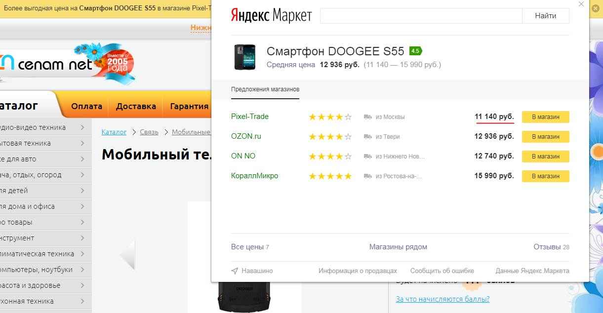 Цена на Doogee S55 в России