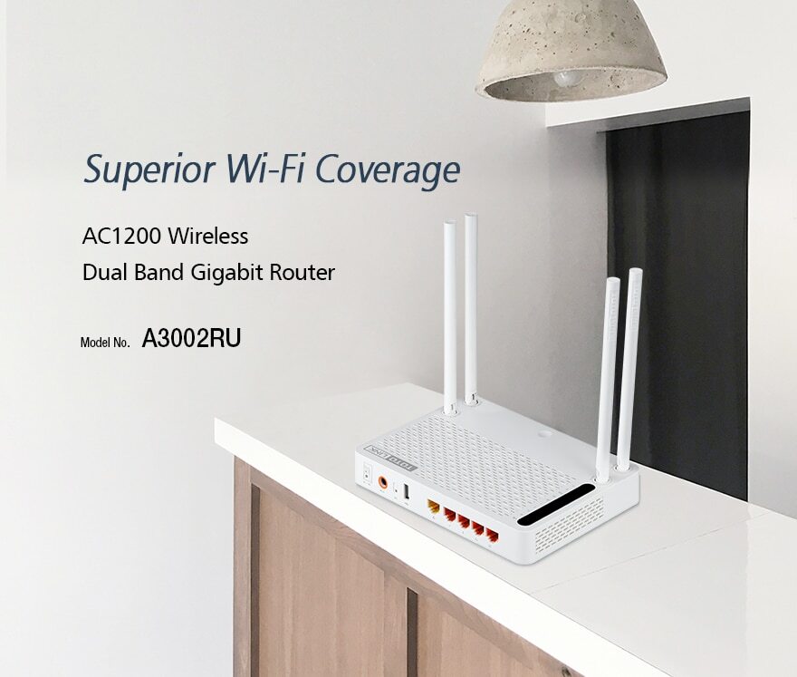 Wi-Fi роутер для большого дома Totolink A3002Ru